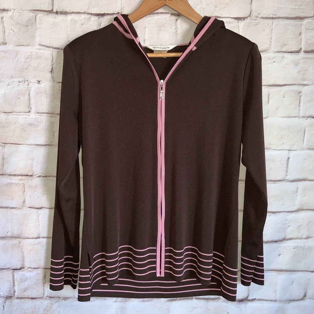 Exclusively Misook Cardigan, Hooded, Long Sleeve S
